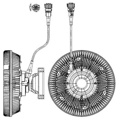 Obrázok Spojka ventilátora chladenia MAHLE BEHR *** PREMIUM LINE *** CFC226000P