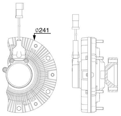 Obrázok Spojka ventilátora chladenia MAHLE BEHR *** PREMIUM LINE *** CFC257000P