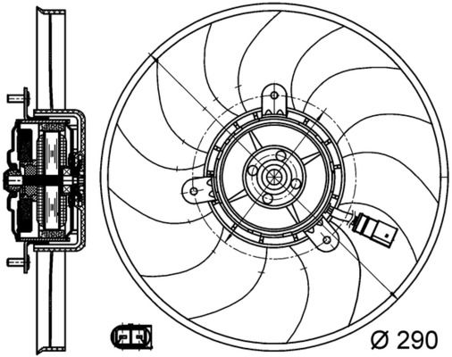 Obrázok Ventilátor chladenia motora MAHLE BEHR CFF171000S