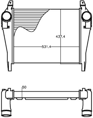 Obrázok Koleso ventilátora chladenia motora MAHLE BEHR *** PREMIUM LINE *** CFW8000P