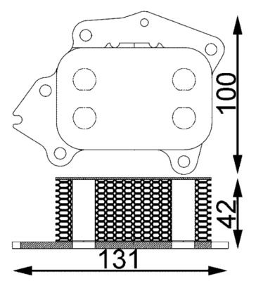 Obrázok Chladič motorového oleja MAHLE BEHR CLC194000S