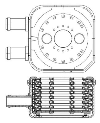 Obrázok Chladič motorového oleja MAHLE BEHR CLC3000S