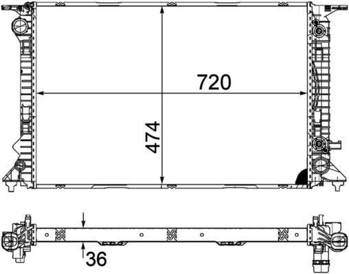 Obrázok Chladič motora MAHLE BEHR *** PREMIUM LINE *** CR1134000P