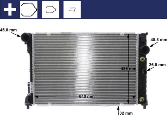 Obrázok Chladič motora MAHLE BEHR CR1176000S