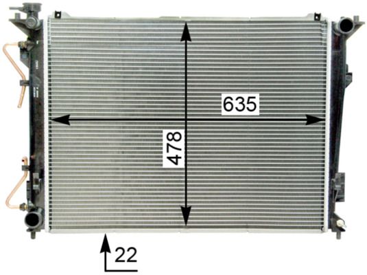 Obrázok Chladič motora MAHLE BEHR CR1338000S
