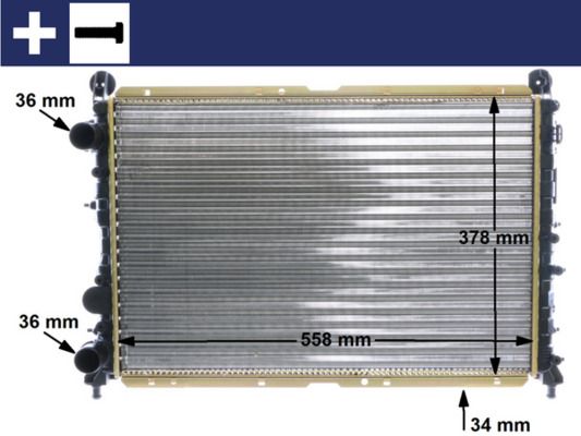 Obrázok Chladič motora MAHLE BEHR CR1412000S