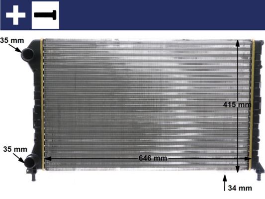 Obrázok Chladič motora MAHLE BEHR CR1447000S