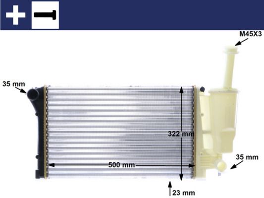 Obrázok Chladič motora MAHLE BEHR CR1451000S