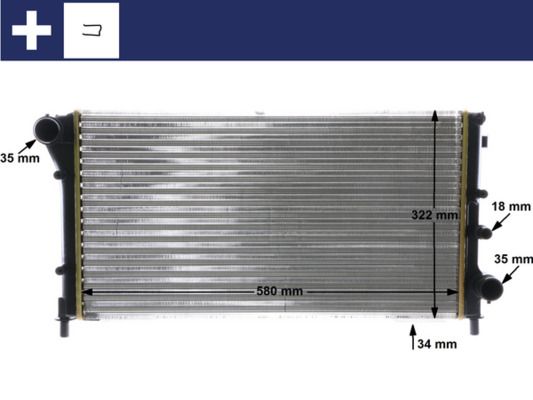 Obrázok Chladič motora MAHLE BEHR CR1453000S