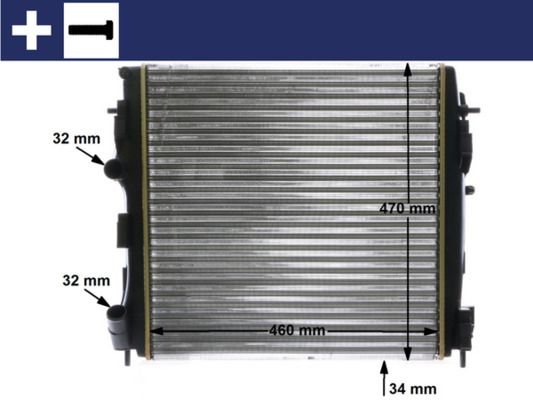 Obrázok Chladič motora MAHLE BEHR CR1506000S