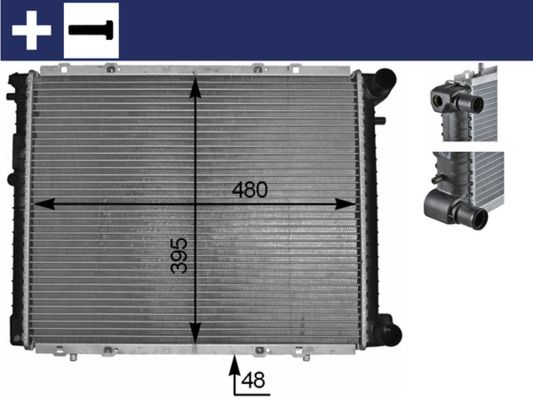 Obrázok Chladič motora MAHLE BEHR CR152000S