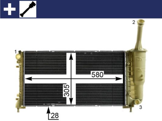 Obrázok Chladič motora MAHLE BEHR CR2010000S