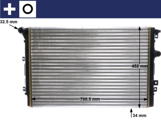 Obrázok Chladič motora MAHLE BEHR CR2032000S