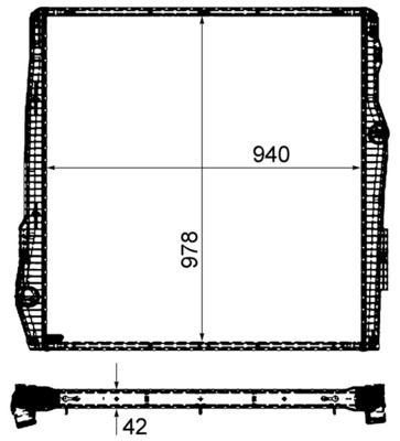 Obrázok Chladič motora MAHLE  CR2093000P