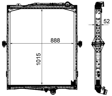 Obrázok Chladič motora MAHLE BEHR *** PREMIUM LINE *** CR2095000P