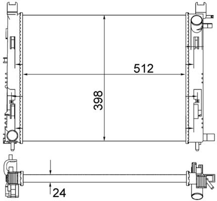Obrázok Chladič motora MAHLE BEHR CR2166001S