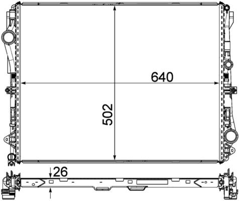 Obrázok Chladič motora MAHLE BEHR *** PREMIUM LINE *** CR2172000P