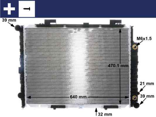 Obrázok Chladič motora MAHLE BEHR CR2204001S