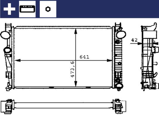 Obrázok Chladič motora MAHLE BEHR CR226000S