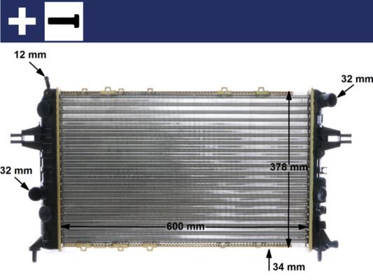 Obrázok Chladič motora MAHLE BEHR CR321000S