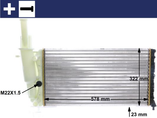 Obrázok Chladič motora MAHLE BEHR CR354000S