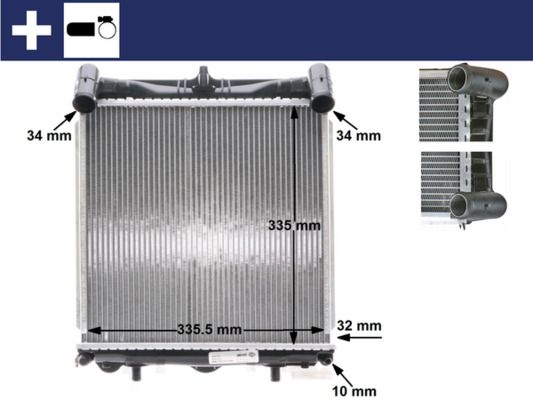 Obrázok Chladič motora MAHLE BEHR CR370000S