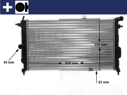 Obrázok Chladič motora MAHLE BEHR CR438000S