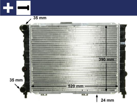 Obrázok Chladič motora MAHLE BEHR CR519000S
