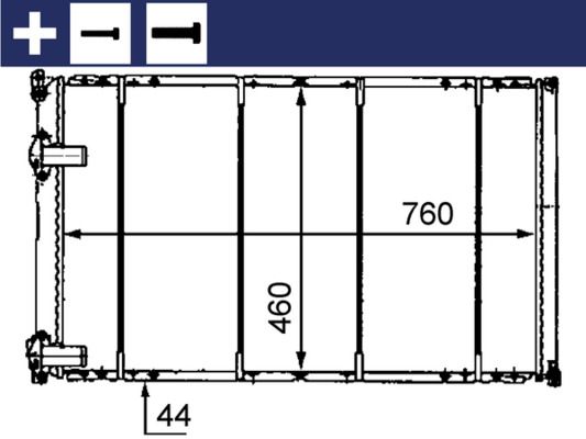 Obrázok Chladič motora MAHLE BEHR CR526000S