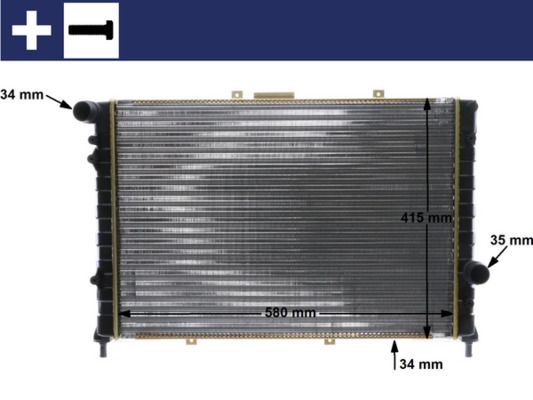 Obrázok Chladič motora MAHLE BEHR CR589000S