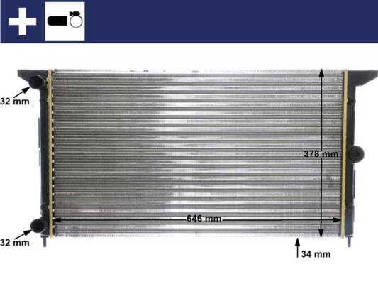 Obrázok Chladič motora MAHLE BEHR CR607000S