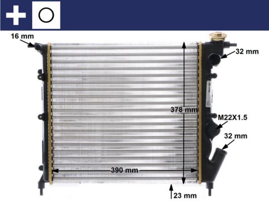 Obrázok Chladič motora MAHLE BEHR CR642000S
