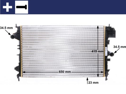 Obrázok Chladič motora MAHLE BEHR CR8000S