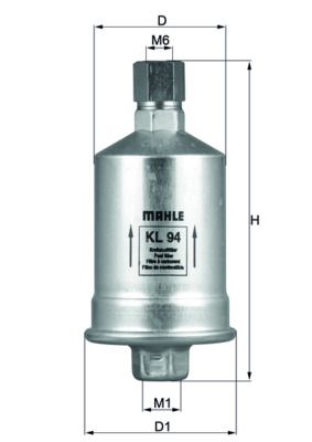 Obrázok Palivový filter MAHLE  KL94