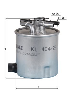 Obrázok Palivový filter MAHLE  KL40425