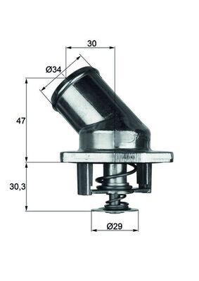 Obrázok Termostat chladenia MAHLE BEHR TI387
