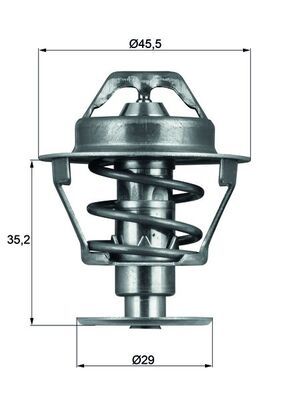 Obrázok Termostat chladenia MAHLE BEHR TX8189D