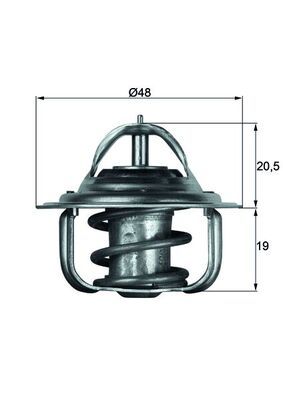 Obrázok Termostat chladenia MAHLE BEHR TX588D