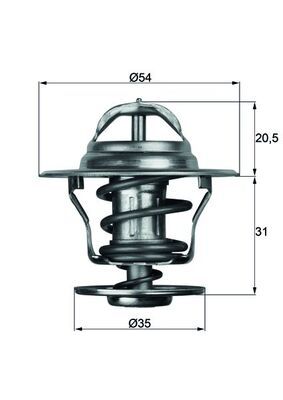Obrázok Termostat chladenia MAHLE BEHR TX1392D