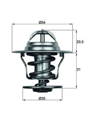 Obrázok Termostat chladenia MAHLE BEHR TX1587D