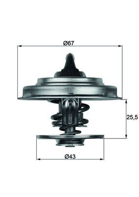 Obrázok Termostat chladenia MAHLE BEHR TX1887D