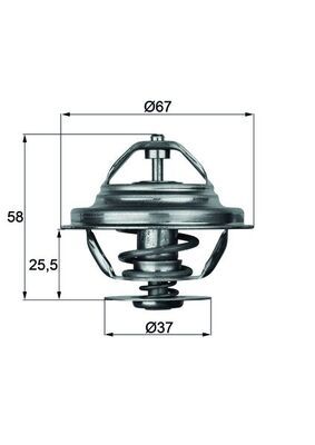 Obrázok Termostat chladenia MAHLE BEHR TX2071D