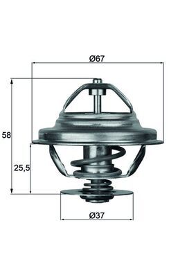 Obrázok Termostat chladenia MAHLE BEHR TX2180D