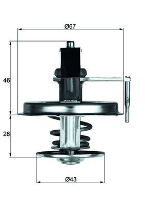 Obrázok Termostat chladenia MAHLE BEHR TX2284D