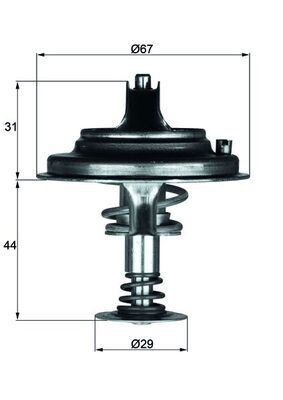 Obrázok Termostat chladenia MAHLE BEHR TX2680D1