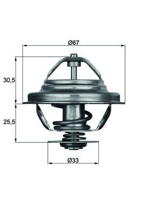 Obrázok Termostat chladenia MAHLE BEHR TX2780D