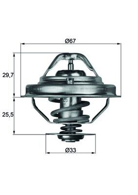 Obrázok Termostat chladenia MAHLE BEHR TX3880D