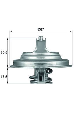 Obrázok Termostat chladenia MAHLE BEHR TX5483D