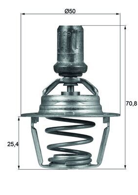Obrázok Termostat chladenia MAHLE BEHR TX6686D