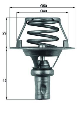 Obrázok Termostat chladenia MAHLE BEHR TX6691D
